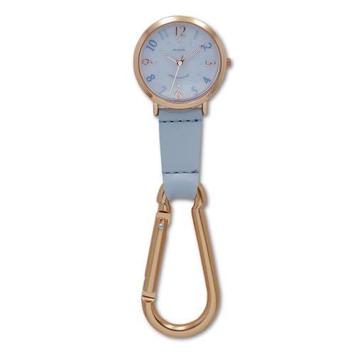 ソーラー 懐中時計 SOルクス ピンク ASS172-2 カラビナ 自動充電